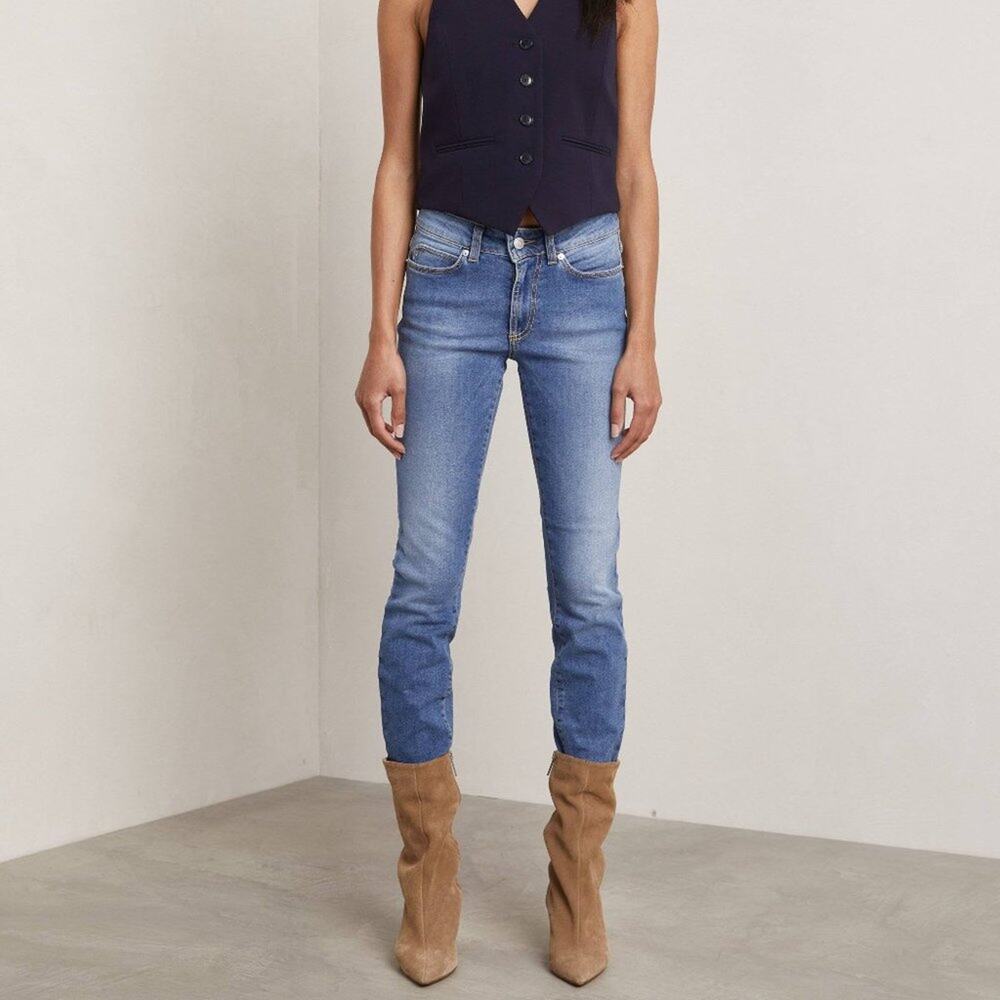 Hunkydory Alain Slim Denim Medium Wash Skinny Jeans Size 28